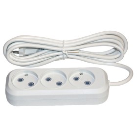Трехместный удлинитель Elcor 10А 250В 2,5кВт 3м без з/з (420030)