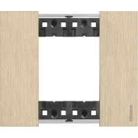 Рамка на 2 модуля Bticino Living Now KA4802ZW (Немецкий/Итальянский стандарт) золото