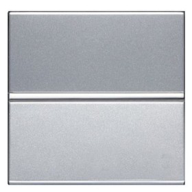 Одноклавишный проходной выключатель ABB Zenit N2202 PL 2М (серебро)