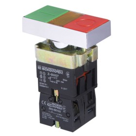 Двойная кнопка Аско-Укрем XB2-BW8375 с подсветкой «Старт/Стоп» (A0140010024)