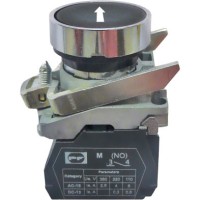 Кнопка Promfactor FP4-BA3351 1NО «біла стрілка вгору» чорна (FP4-BA3351)