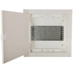 Мультимедійний щиток ETI 001101189 ECG14 MEDIA-PO (перфорована панель та пластикові білі двері)