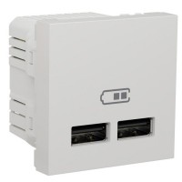 Двойная USB розетка Schneider Electric NU341818 2.1А 2М (белая)