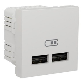Двойная USB розетка Schneider Electric NU341818 2.1А 2М (белая)