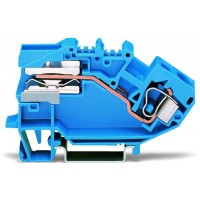 Размыкаемая N клемма Wago 784-613 10мм² (синяя)