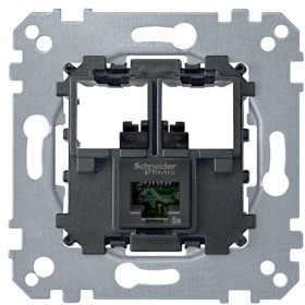 Механизм компьютерной розетки RJ-45 cat.5e UTP Merten, MTN4575-0001