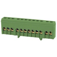 Нульова шина E.Next e.bsi.pro.1.12 на DIN-рейку зелена (p0650015)