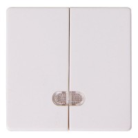 Подвійна клавіша E.Next e.lux.11881L.pn.l.white з підсвіткою біла (ins0040021)