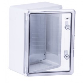 Ударопрочный шкаф ADAL PANO MD9027 400x500x240мм ABS с монтажной панелью и прозрачной дверцей IP65