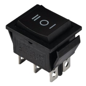 Перекидной переключатель TNSy KCD2-213 B/B с самовозвратом черный (TNSy5500784)