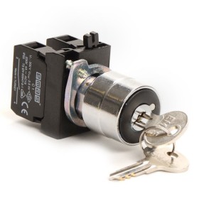 Кнопка EMAS CM101AC30 (CM101A30) с ключом вынимающимся во всех положениях (2НО) IP65