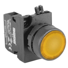 Нажимная кнопка EMAS CP100DS (1НО) желтая