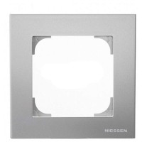 Однопостовая рамка ABB Sky 8571 PL (серебро)