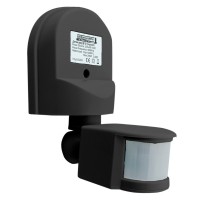 Інфрачервоний датчик руху TNSy ДР 02 1200Вт 180° 12м IP44 чорний (TNSy5502874)