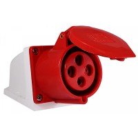 Силовой разъем Аско-Укрем ГC 3Р+РЕ 32А/4 (124) (A0080040005)