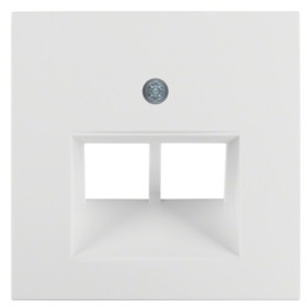 Накладка для розетки UAE/E-DAT, полярна білизна матова Berker S.1/B.3/B.7