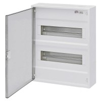 Двухрядный наружный электрощиток ETI 001100241 ACT 24 PT 24+4 с прозрачной дверцей