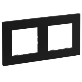 Рамка 2-постовая Legrand Niloe Step черный (863592)