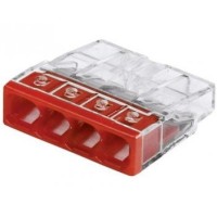 Клема на 4 дроти WAGO 2273-244 (24А/0,5 - 2,5 mm2) з пастою