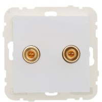 Стереоорозетка Logus 21220 TGE (лед)