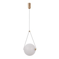 Підвісний світильник, люстра Italux PND-34361-L-HBR-OPAL Rastia LED 1x12W 3000K 1300Lm IP20 золотий