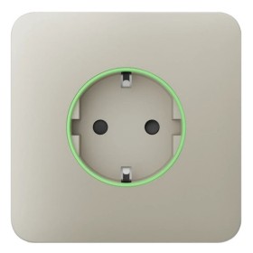 Центральная панель умной розетки Ajax 60030.164.FG SoloCover Smart для OutletCore дымная (38802)