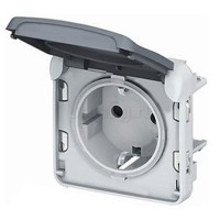 Механизм розетки серый Legrand