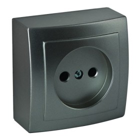 Розетка Nilson Themis антрацит 1-на без заземлення ( 26161015 )