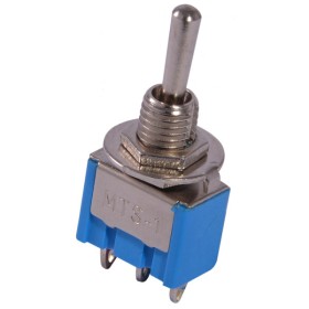 Тумблер Аско-Укрем MTS-123 (ON)-OFF-(ON) без фиксации (A0140060014)