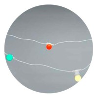 Біла світлодіодна гірлянда Feron CL50-8 "Белт-лайт" (6494) 230В 5м для ламп з цоколем Е27 IP65