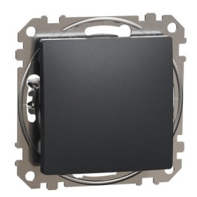 Кнопковий вимикач Schneider Electric Sedna Design & Elements чорний SDD114111