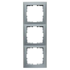 Рамка 3-местная алюминий Berker S.1