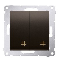 Подвійний перехресний вимикач Kontakt Simon Simon 54 DW7/2.01/46 (бронза)