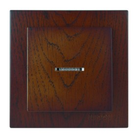 Вимикач Nilson Touran горіх 1кл з підсвіткою ( 24271002 )