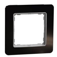 Рамка одинарна Schneider Electric Sedna Elements штучне чорне скло SDD361801