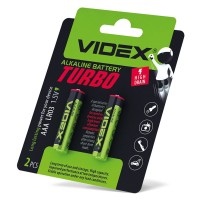 Лужна батарея Videx Turbo LR03 (LR03T/AAA 2B) 2 шт