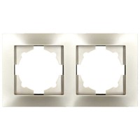 Рамка ELBI VEGA Silverline титан 2-на (510-011400-226)