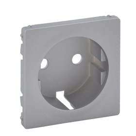Панель розетки с з/к и шторками Legrand Valena Life алюминий