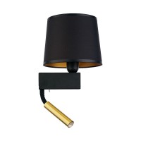 Бра, настенный светильник Nowodvorski 38213 Chillin E27+G9 2x10W+10W IP20 черный