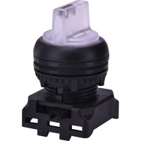 Трипозиційний поворотний перемикач ETI 004771365 EGS3I-NN-W з фіксацією з підсвічуванням 1-0-2 45°