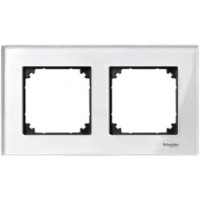 Рамка двойная M-ELEGANCE glass бриллиант Merten, MTN404219