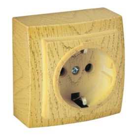 Розетка Nilson Themis клен 1-на з заземленням ( 26281017 )