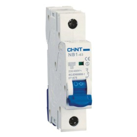 Модульный автоматический выключатель Chint NB1-63 1P C40 6кА DB (179623)