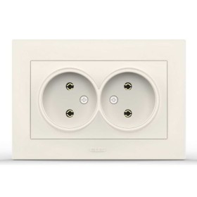 Розетка EL-BI VEGA белая 2-я без заземления ( 510-010230-908 )