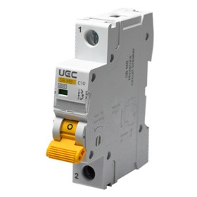 Автоматичний вимикач UEC SB-M8 1P 10A C 4,5кA (MCB45-1-010-C)