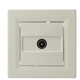 Розетка TV оконечная кремовая Asfora, EPH3200123