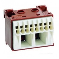 Блок фазных клемм Hager KN10P 2x16мм2+8x4мм2