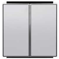 Двойная клавиша ABB Sky 8511 PL (серебро)