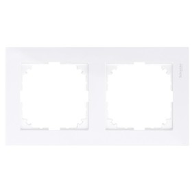 Двомісна рамка Schneider Electric M-PURE MTN4020-3625 активно-білий