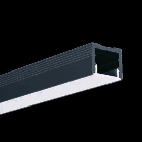 LED-профіль накладний, 2,5 метра, (LS1613black)